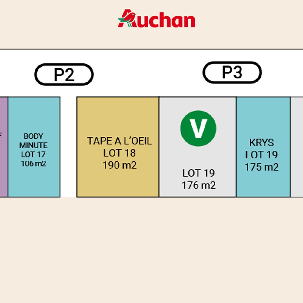 Auchan Cambrai-Escaudoeuvres – Escaudoeuvres (59) Lot 19 176m²
