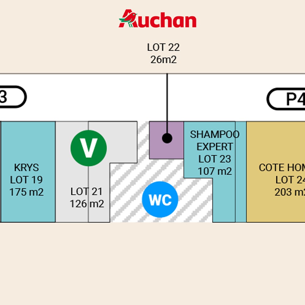 Auchan Cambrai-Escaudoeuvres – Escaudoeuvres (59) Lot 26 121 m²