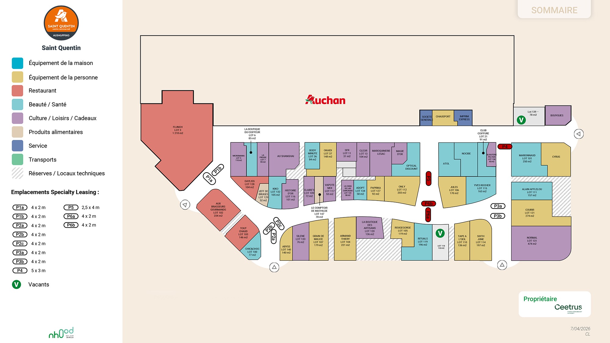 Aushopping Saint-Quentin – Saint-Quentin (02) Plan Général