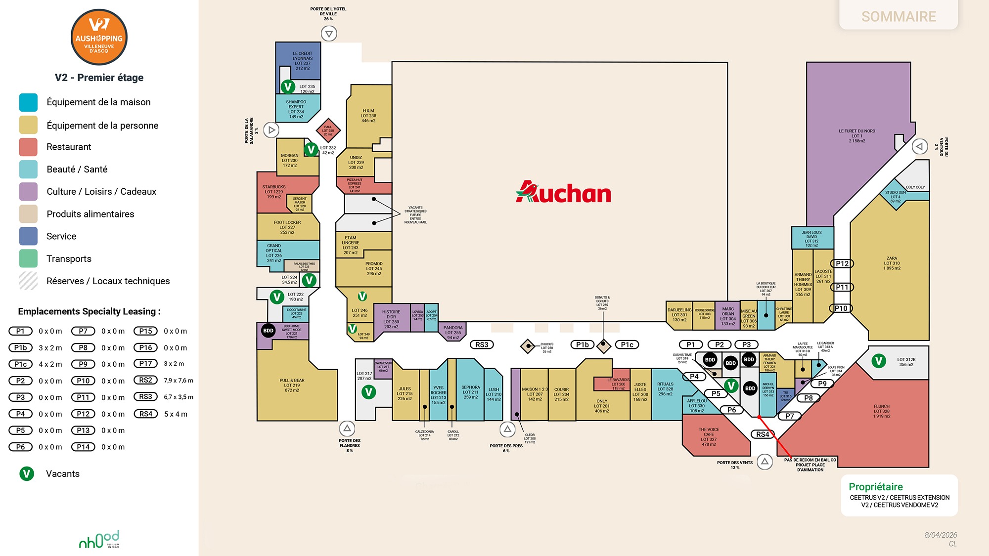 Aushopping V2 – Villeneuve d’Ascq (59) Plan E1