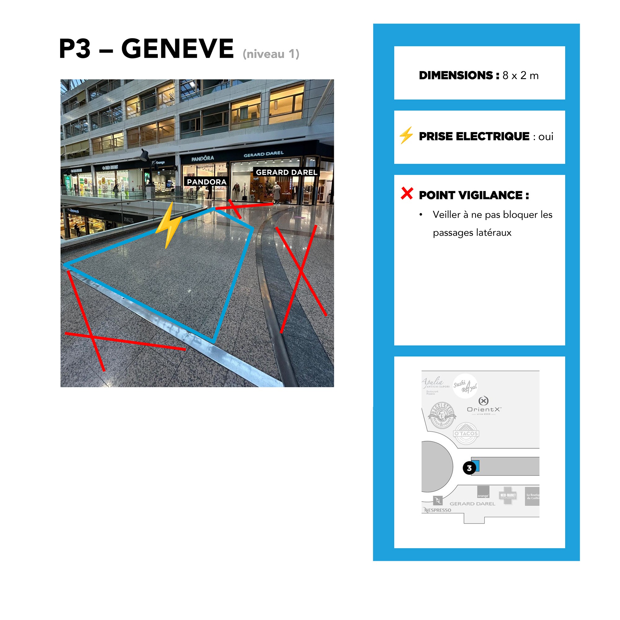 Luxembourg Magasin Kirchberg Niveau 1 – Emplacement Kiosque P3 Genève